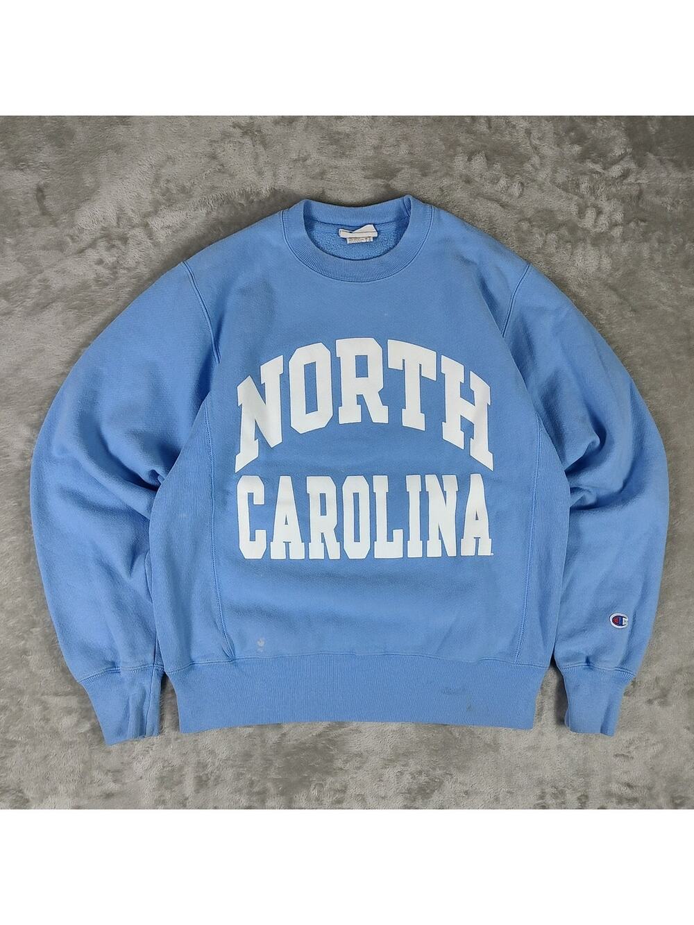 VTG Champion Reverse Weave North Carolina sportswear crewneck sweatshirt mens Sm
